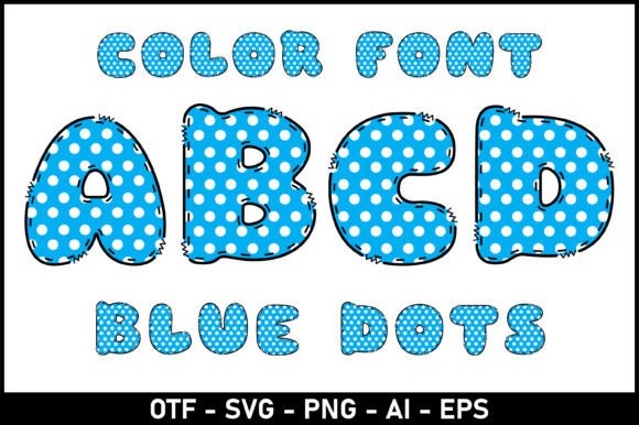 Blue Dots: The Creative Font for Playful Design