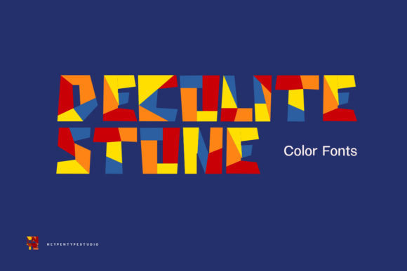 Decolite Stone: Bold Color Font for Creative Projects