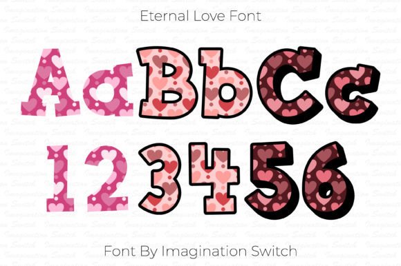 Eternal Love: A Creative Color Font for Memorable Designs