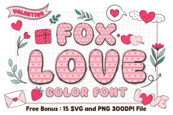 Fox Love: The Adorable Display Font for Heartfelt Designs