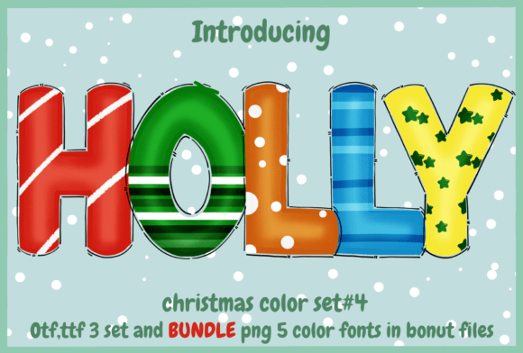 Holly: The Colorful Display Font That Brings Designs to Life