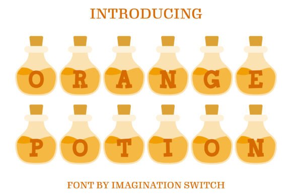 Orange Potion: A Creative Font That Mixes Warmth and Whimsy
