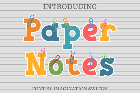 Paper Notes: A Colorful Font for Creative Projects