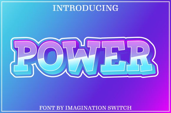Power: A Creative Font with Captivating Color for Your Designs