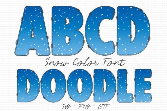 Snow Doodle: A Festive Display Font for Winter Projects