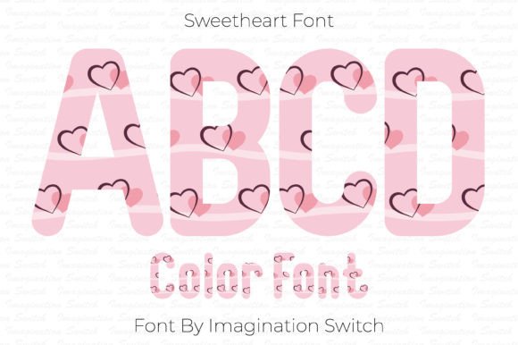 Sweetheart: A Creative Font with Intriguing Color