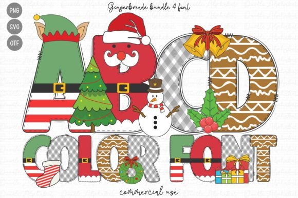 The Gingerbread Bundle: A Festive Font for Cozy Christmas Designs