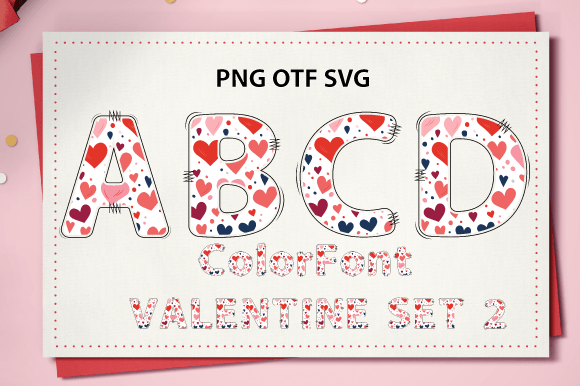 Valentine Set 2: Infusing Warmth into Modern Typography