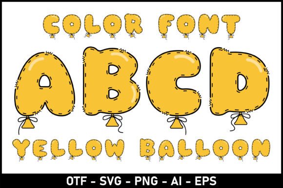 Yellow Baloon: A Playful Font for Creative Projects